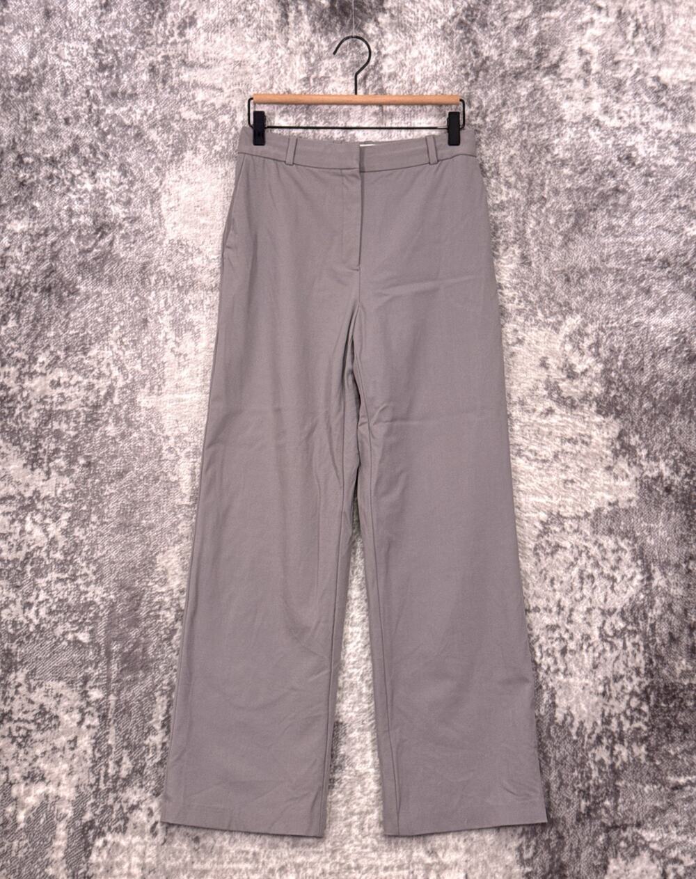 Aritzia Agency Pants 6 Womens Babaton City Wool Twill Trousers Gray